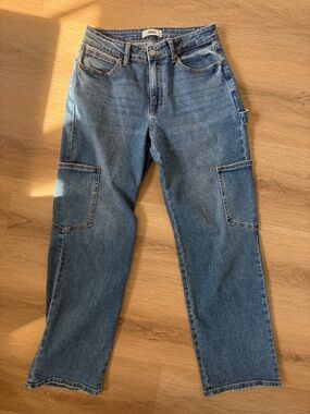 Just Black Straight Leg Blue Carpenter Jeans